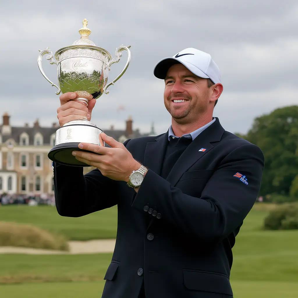 rory mcilroy - Illustrer le triomphe et la détermination du champion.