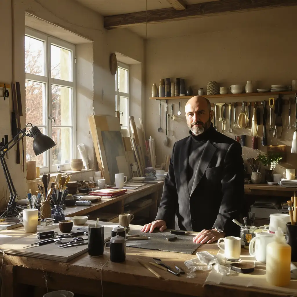 gabriel garcin - Illustrer l'environnement créatif de l'artiste