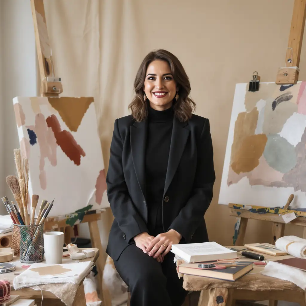 karima brikh - Offrir un aperçu visuel de l'environnement artistique dans lequel naissent les œuvres d'art.